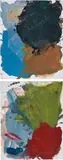 Josh Smith, Two works: (i-ii) Untitled, 2007, oil on canvas