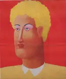 Nicolas Party, Untitled, 2014, digital print on paper bag