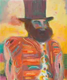 Ryan Mosley, New Resolve, 2015, oil on canvas on panel