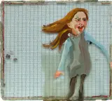 Chantal Joffe, Untitled (girl in a blue dress)