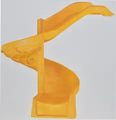 Louis Eisner, Yellow Helter Skelter, 2013, oil on linen