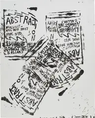Untitled by Josh Smith, 2007, acrylic and silkscreen ink on canvas, offered Feb 2021