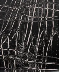 Pah by Ed Moses, 2004, acrylic on canvas, sold Feb 2021