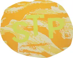 Serving the People (Albino Snake) LS-491 by Lucien Smith, 2015, enamel on canvas on board, sold Feb 2021