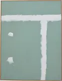 Isaac Brest, Ace on 1st, 2013, joint compound on drywall, in artist's frame