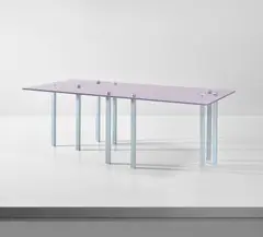 Jean-Marc Bustamante, Table (Pink), 2003, painted glass and metal