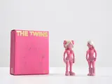 Kaws, THE TWINS (PINK), 2006, painted vinyl, in 2 parts, with original Medicom packaging