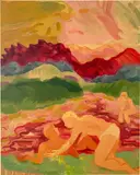 Antonia Showering, Who do you follow?, 2021, oil on linen