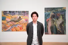 Michael Armitage, Dinner with Whitechapel Gallery Director Iwona Blazwick OBE and artist Michael Armitage at Townsend Restaurant