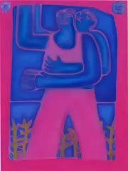George Rouy, Through the Window, 2018, acrylic on canvas