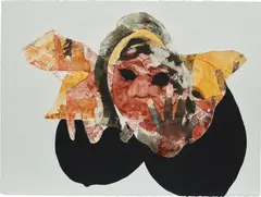 Tschabalala  Self, In Touch, 2015, oil on paper