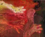 Sedrick Chisom, Touched By An Angel, 2017, oil and spray paint on paper