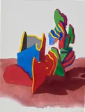Ken Price, Untitled, 1974, watercolour, graphite and coloured pencil on paper