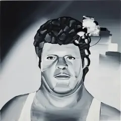 Tomoo Gokita, A Suspect, 2007, acrylic and gouache on canvas