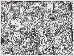 Sam Cox, Untitled, 2016, felt tip pen on card