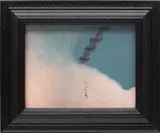 Monster Chetwynd, Bat Opera, 2006, oil on canvas paper in artist's frame