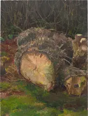 Simon Ling, Good Log, 2007, oil on canvas