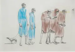 Charles Avery, What Them Dogs Don't Know They Know, 2000, graphite, coloured pencil and pen on paper