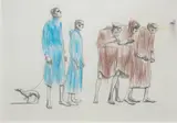 Charles Avery, What Them Dogs Don't Know They Know, 2000, graphite, coloured pencil and pen on paper