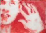 Stefano Arienti, Mano G., 1998, spray paint on tracing paper