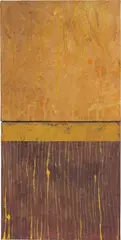 Senza Titolo by Hubert Scheibl, 1990-1991, oil and gouache on canvas, in 2 parts, sold Apr 2021