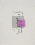 Michael Craig-Martin, Study for single file