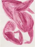 Dancing Figure VII by Tunji Adeniyi-Jones, 2018, monotype on paper, sold Jul 2021