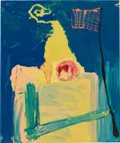 Frederik Næblerød, Fischerman, 2020, acrylic on canvas