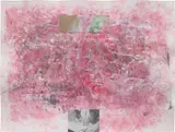 Sterling Ruby, Vivisection Pink, 2007, collage, paint, glitter and glue on paper