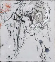 Untitled by Secundino Hernández, 2017, acrylic, alkyd, oil and lacquer on linen, offered Jul 2021