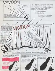 Raymond Pettibon, Untitled (Vavoom), 1991, watercolour and ink on paper