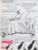 Untitled (Vavoom) by Raymond Pettibon, 1991, watercolour and ink on paper, sold Jul 2021