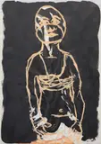 Untitled by Moshekwa Langa, 1999, pencil, charcoal, India ink and acrylic on paper, offered Jul 2021