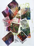 Josh Smith, Untitled (Collage), 2007, acrylic and collage on panel