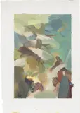 Study by Flora Yukhnovich, 2018, oil on paper, sold Oct 2021