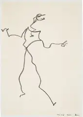 Ernst Wilhelm Leberecht Tempel by Max Ernst, 1965, oil crayon on paper, sold Dec 2021