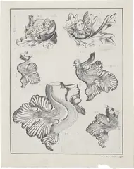 Max Ernst, Engel, Löwen, Hähne, 1960, paper collage on paper