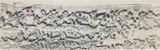 Max Ernst, Submarine, 1967, oil pastel frottage on paper