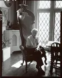 Arnold Newman, Max Ernst at the Guggenheim Triplex, New York, 18 January 1942