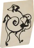 Max Ernst, Ohne Titel, 1963, ink on paper