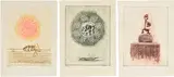 Max Ernst, Zu: Werner Heisenberg, Die Bedeutung des Schönen in der exakten Naturwissenschaft, 1971, 3 lithographs on Japan paper