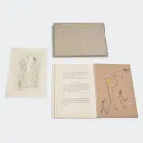 Max Ernst, Zu: Jacques Prévert, Les chiens ont soif, 1964, 2 etchings on BFH Rives paper, 26 lithographs on BFK Rives paper, in a softcover card portfolio in a hardcover portfolio