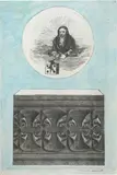 Max Ernst, Le rire des poètes, Seite 99, 1968, photographic enlargement with paint on canvas