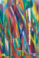 Untitled by Katharina Grosse, 2018, acrylic on canvas, sold Feb 2020