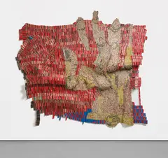 El Anatsui, Affirmation, 2014, aluminium bottle caps and copper wire