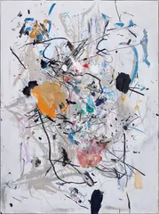 Secundino Hernández, Untitled, 2014, gouache, acrylic, oil and alkyd on canvas