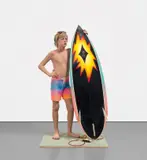 Duane Hanson, Surfer, 1987, Polyvinyl, polychromed in oil and mixed media with accessories