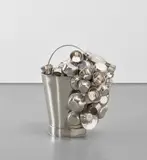 Subodh Gupta, Bucket, 2007, stainless steel bucket and utensils
