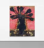 Manolo Valdés, Black Tulips, 2008, oil on burlap