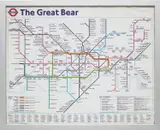 Simon Patterson, The Great Bear, 1992, lithograph, in artist's frame